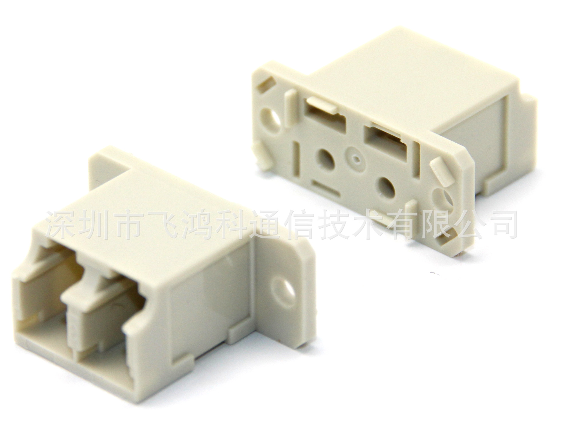 LC 双通有法兰对称无窗适配器5