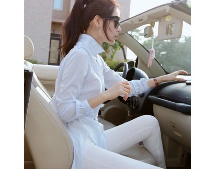 2014<em>春季</em>新款<em>韩版时尚女装</em>宽松百搭女式衬衫