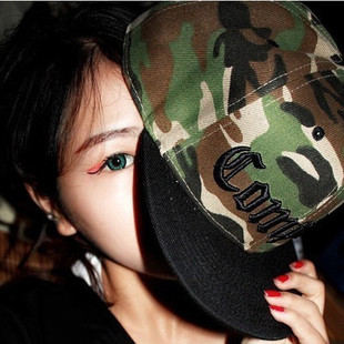 批发采购帽子-compton迷彩帽子刺绣棒球帽韩