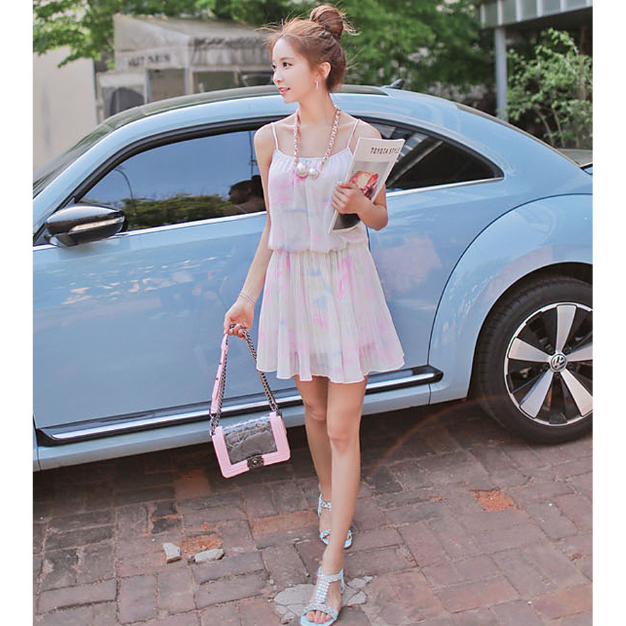 2014春夏款新品特<em>韩国女装正品</em>代购彩虹色吊