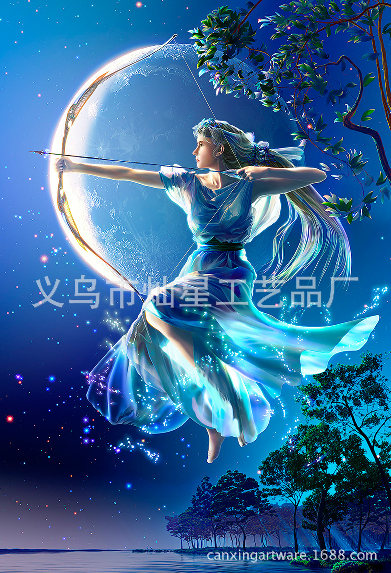 月亮女神钻石画diy 诚征代理钻石画厂家钻石画批发 量大从优