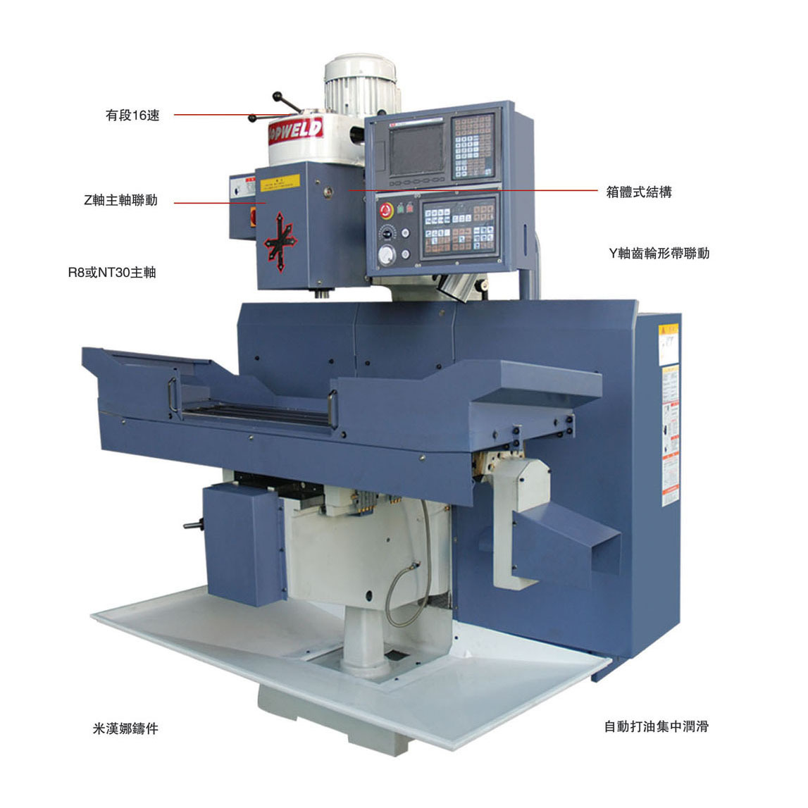 生产供应数控铣床4K 强力数控铣 高刚性卧式数控铣床 钻铣床厂家