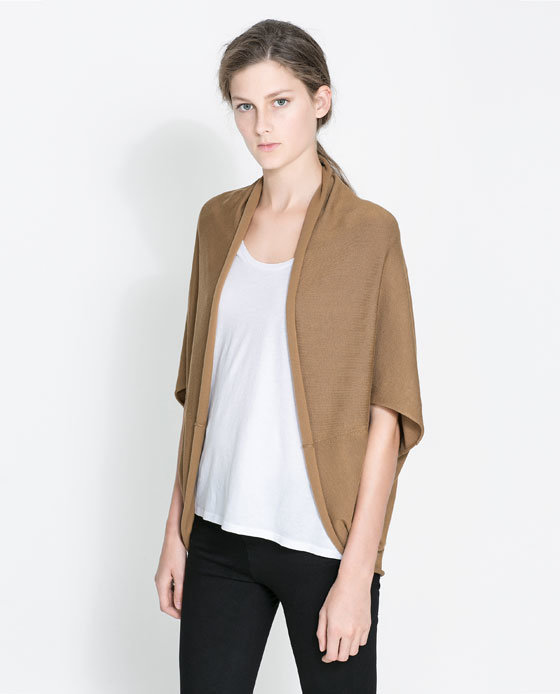 -35欧美风2014春装新款<em>针织短袖开衫</em>上衣<em>女</em>燕