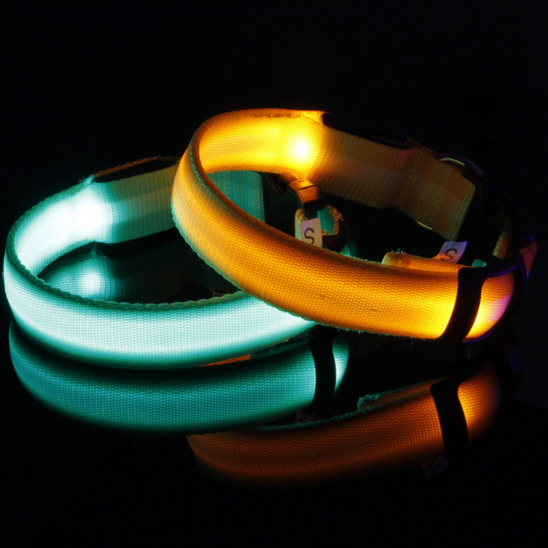 2.5cm条纹光纤狗项?个规?个颜 发光狗项 (15