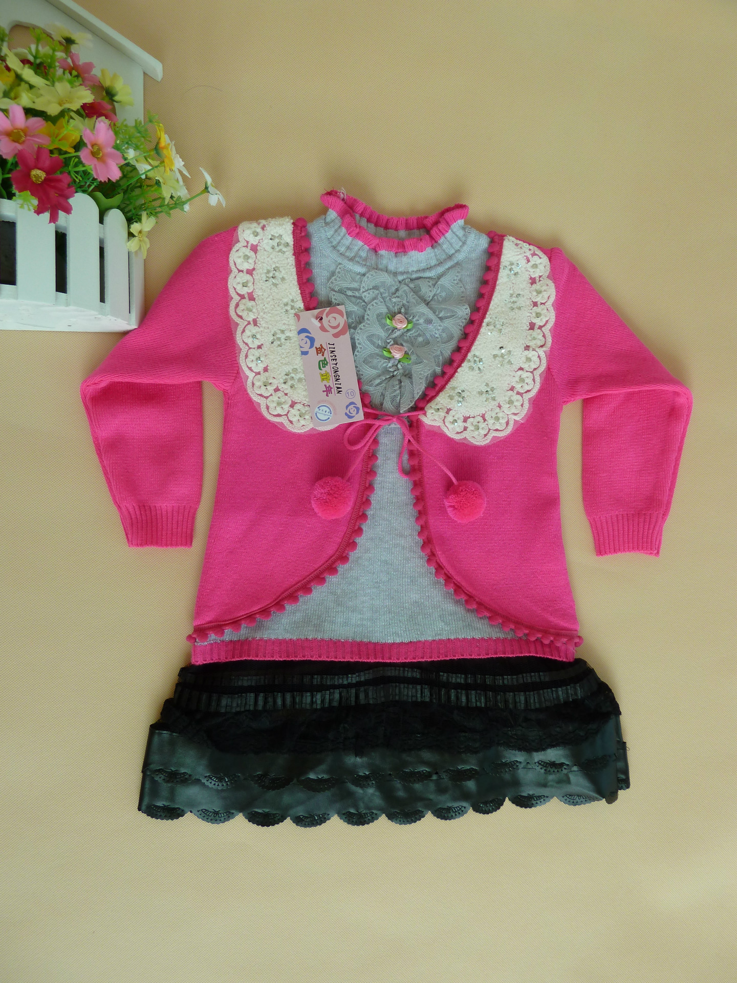 童<em>毛衣</em>-女孩<em>毛衣</em>皮裙 <em>儿童韩</em> 新款-童<em>毛衣</em>尽在