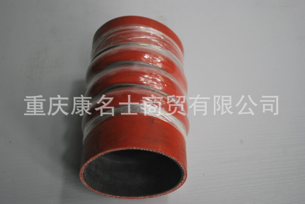 柔性高压胶管KMRG-360++500-胶管1119050A1-Q204-内径100X硅胶管 耐高温,红色钢丝4凸缘3直管内径100XL180XH110X-3