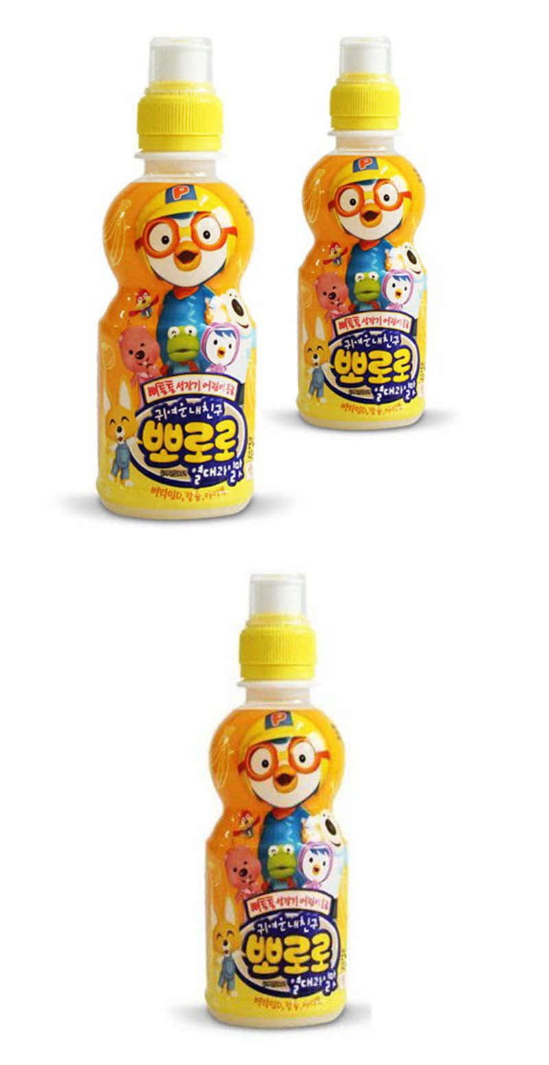 韓國進(jìn)口 啵樂樂牛奶口味飲料 寶露露兒童飲料果汁 235ml*24瓶