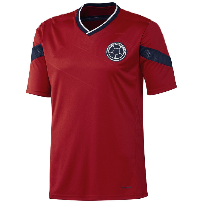 球迷版 2014世界杯哥伦比亚足球服 哥伦比亚红