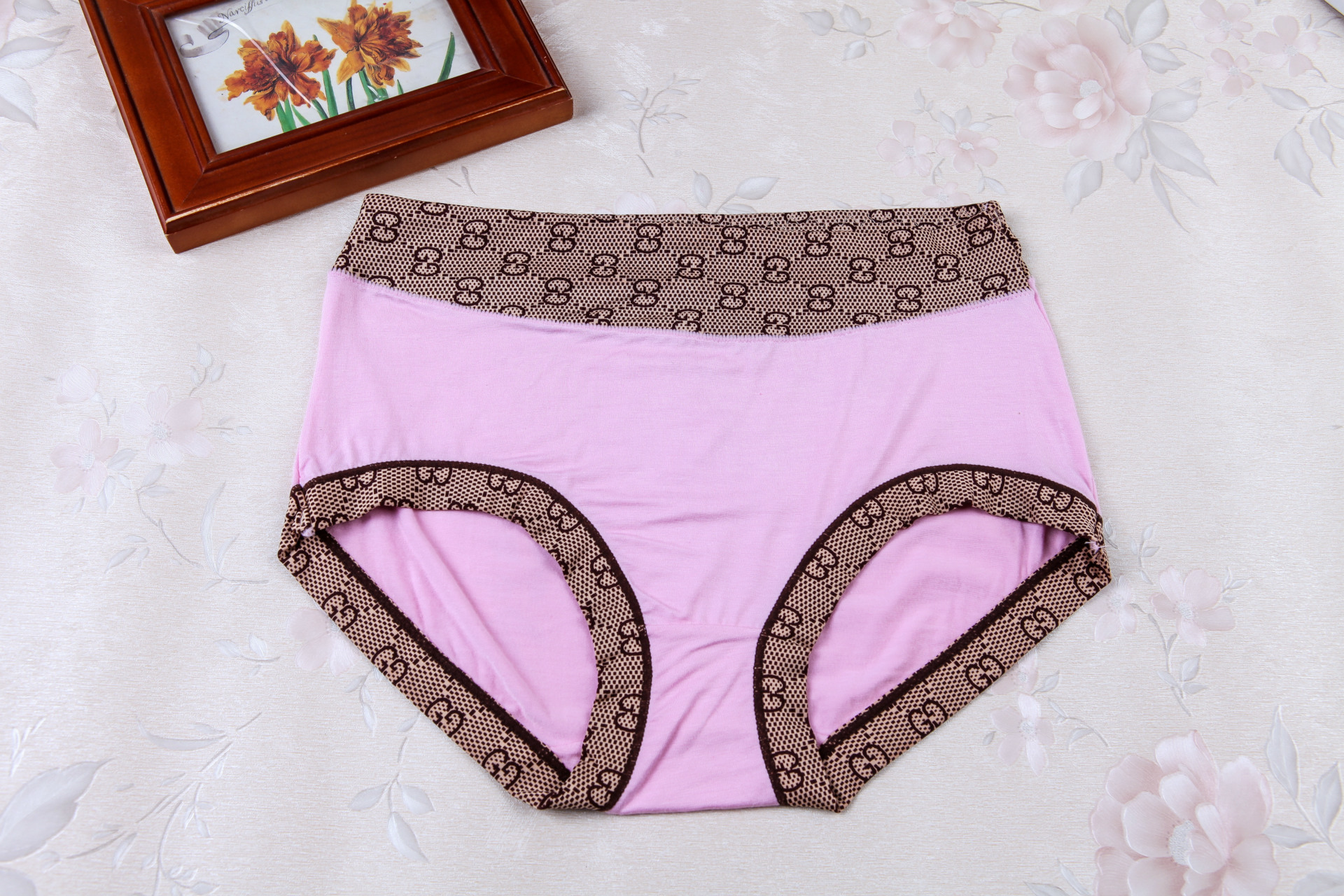 【丽芳纯 莫代尔中腰三角<em>女士内裤 厂家直销</em>批