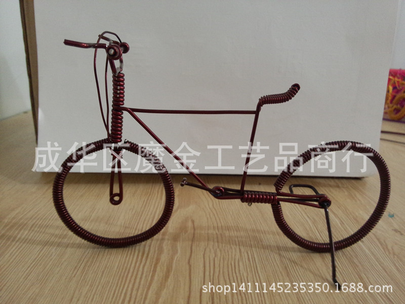 纯手工单车手编自行车批发铁丝铝丝铜丝电线工艺品礼品创意的摆件