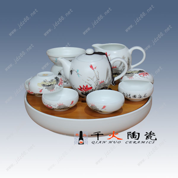 153、荷趣图陶瓷茶具CJFCQQIQS153E--L518