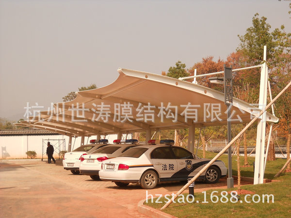 9-2 工程名称：绩溪县人民法院膜结构车棚 (1)
