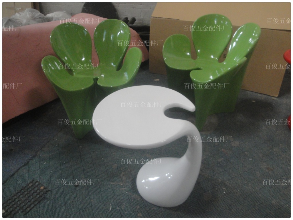 clover chair 花瓣椅 休闲椅 花椅 玻璃钢家具 四叶草椅 扶手椅