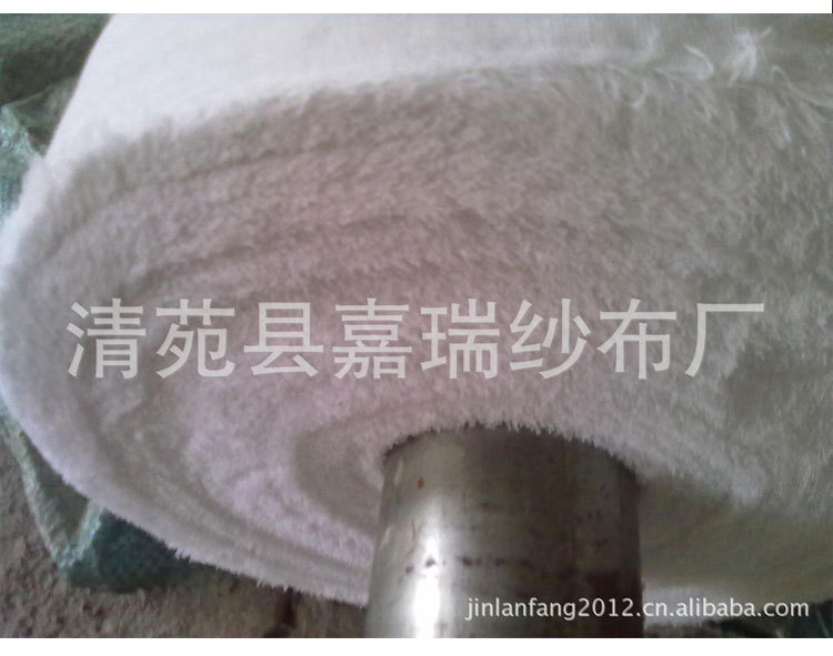 本白方格双层纱布_06