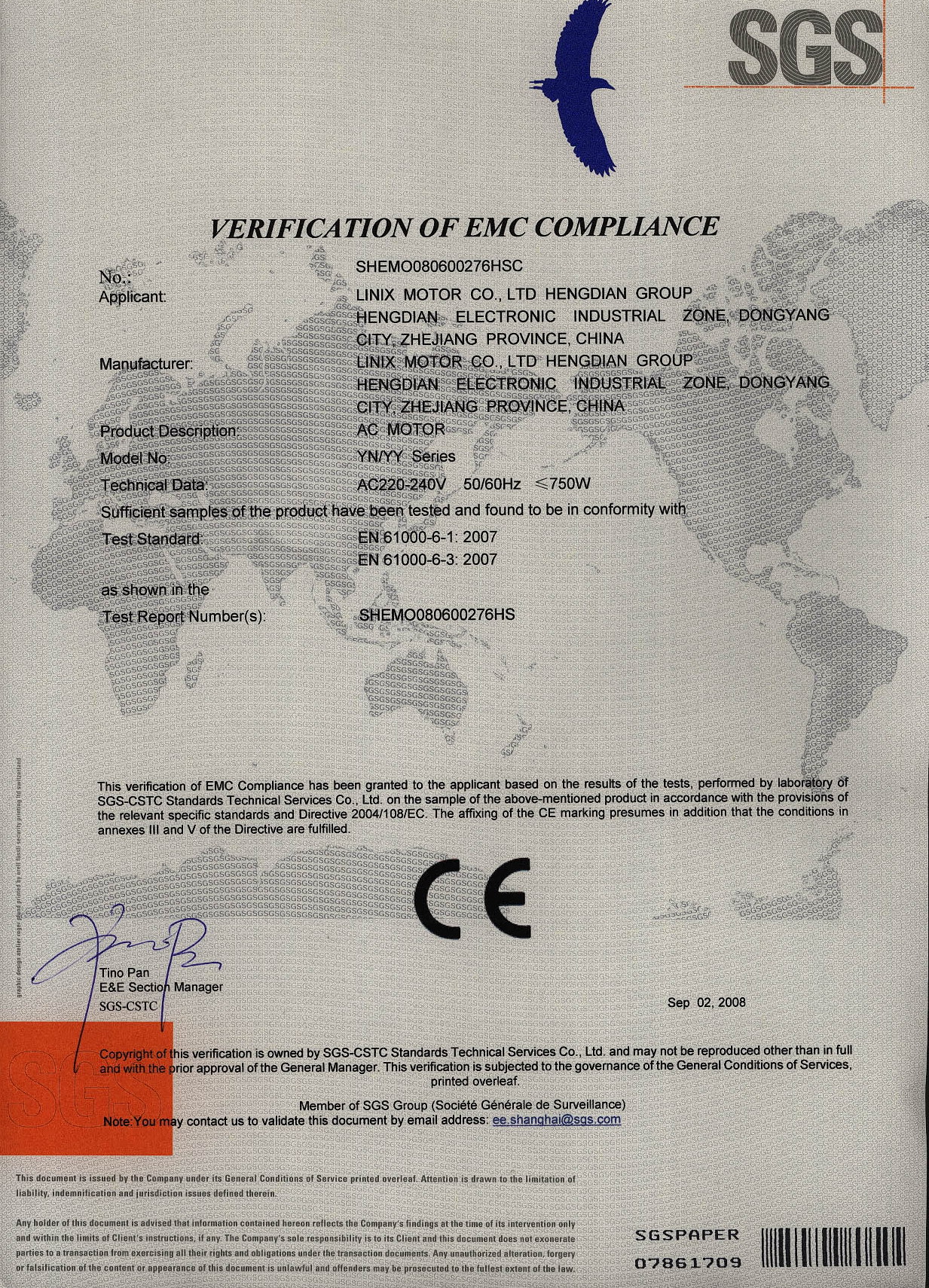 9.YN-YY系列CE认证证书