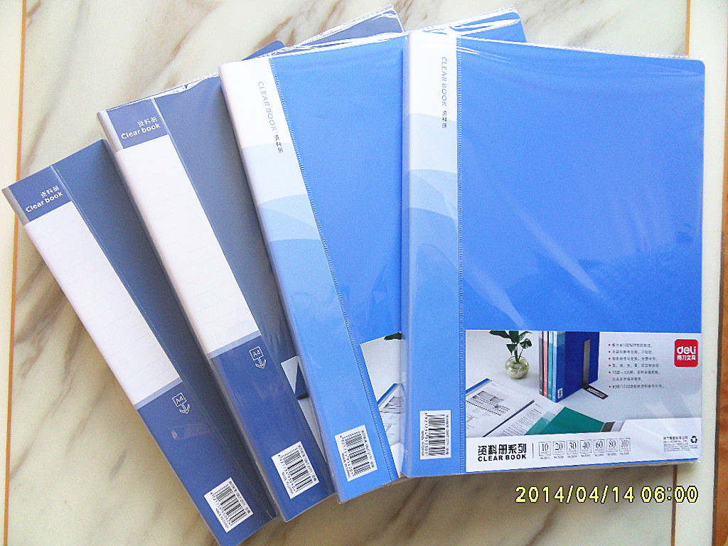 [a4资料册批发]正品得力5230资料册(30页) 文件夹办公收纳用品