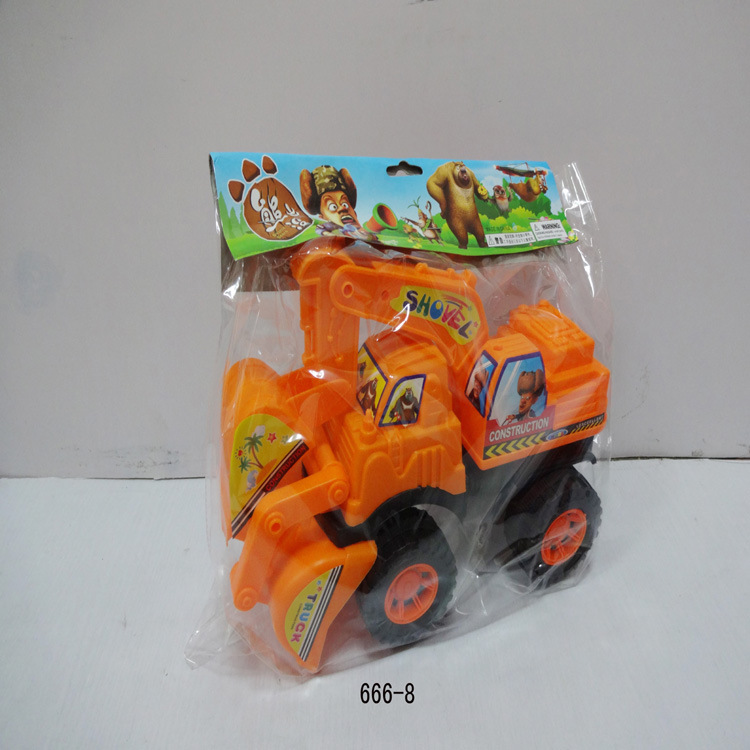 批发儿童玩具挖土机 工程车模型仿真挖掘机 滑