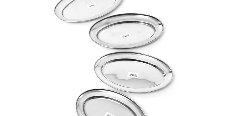 【佳达宝 加厚不锈钢高档鱼盘蒸鱼盘子装菜盘