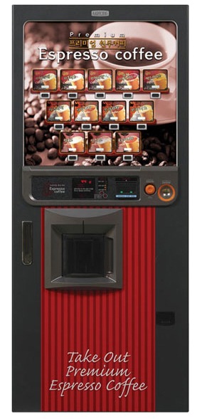 LOTTE 韩国进口速溶咖啡机 自动售咖啡机 图片