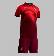 杯葡萄牙红色主场球衣 现货高品质泰版球衣欧码足球服