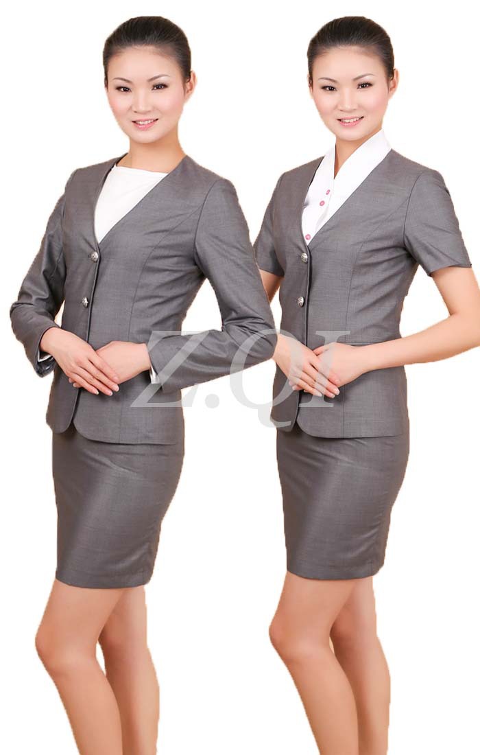 【冲上云霄 空姐 <em>制服</em>韩亚空姐<em>制服</em> <em>长短</em>外套 裙