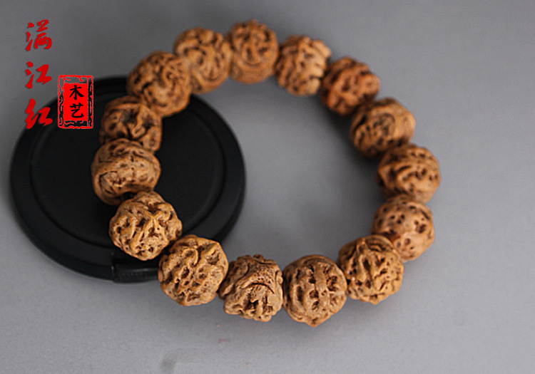 【新款物美价廉佛教麒麟眼菩提子念珠菩提子手