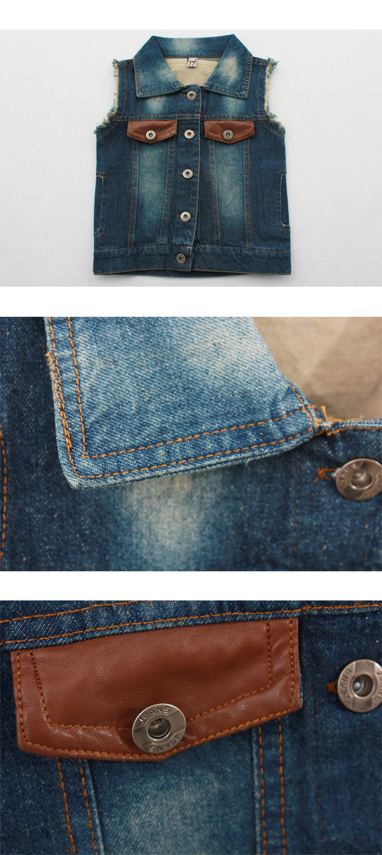 童<em>马甲</em>-<em>儿童马甲牛仔</em>背心 <em>男童牛仔</em>高飞<em>马甲</em>背