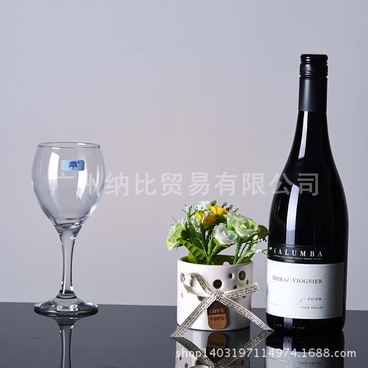 沙特钻石牌玻璃红酒杯 图片