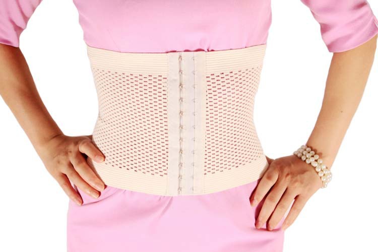 les tt束胸短款绷带束腰带收腹带束腰夏季超薄透气塑腰带束腹带女