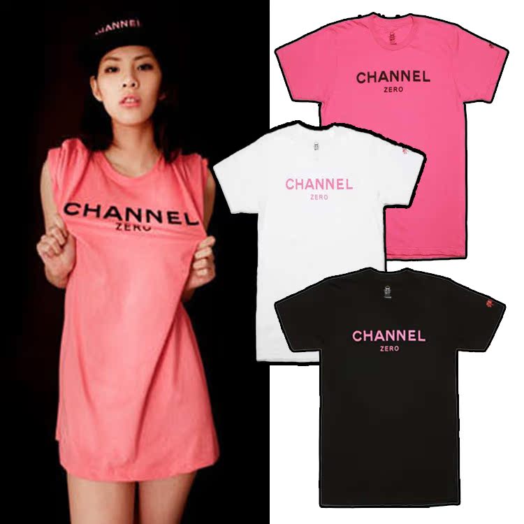 2014春夏新款陈冠希潮牌 简约LOGO字母 韩版