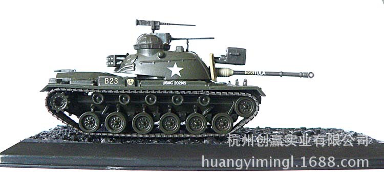 1:72模型 美国冷战时期m48巴顿中型坦克模型 1:72模型 美国冷战时期