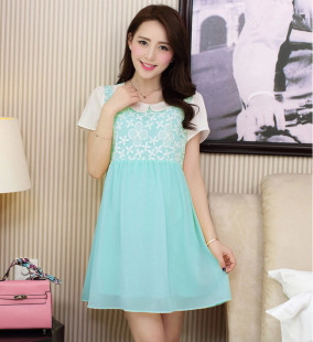 批发采购连衣裙-2014夏季新款韩版大码孕妇女