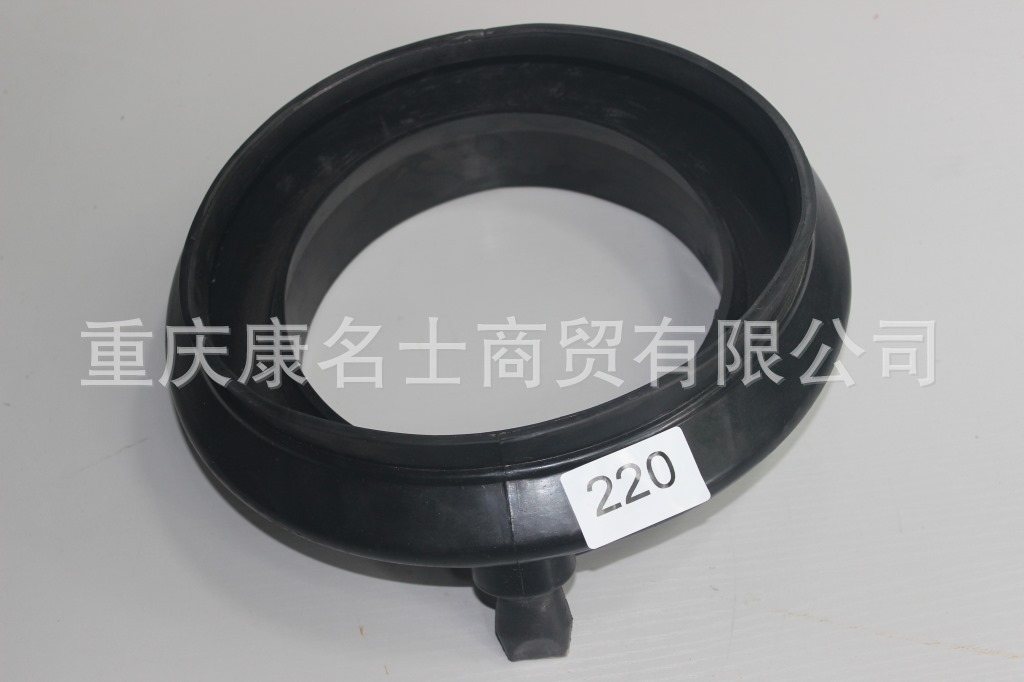 硅胶夹布管KMRG-1313++497-解放排水座管1109290A377-上海胶管,黑色钢丝无凸缘无直管内径200变220XL290XH100X-3