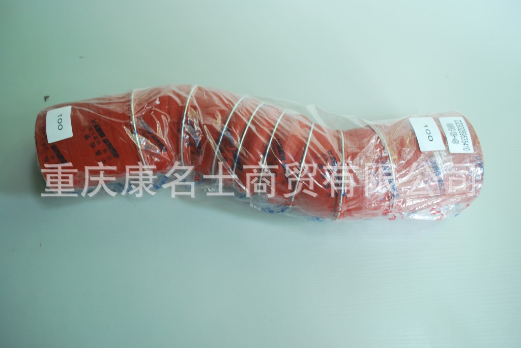 夾布輸水膠管KMRG-109++498-陜汽增壓器膠管DZ93259535410-內(nèi)徑100X雙彎異型膠管-12