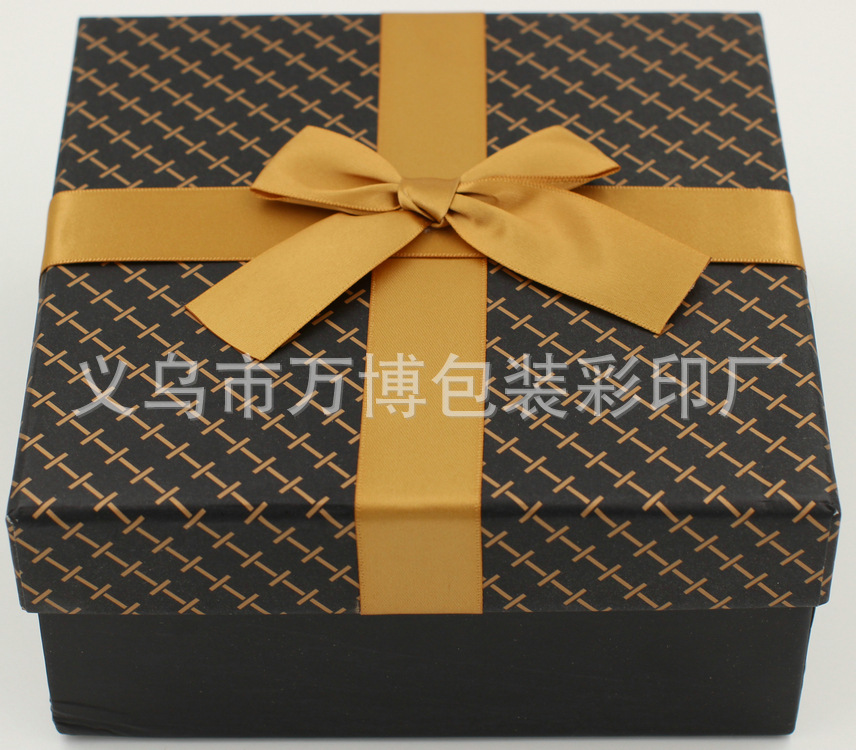 韩国高档正方形黑色礼品盒 (1)