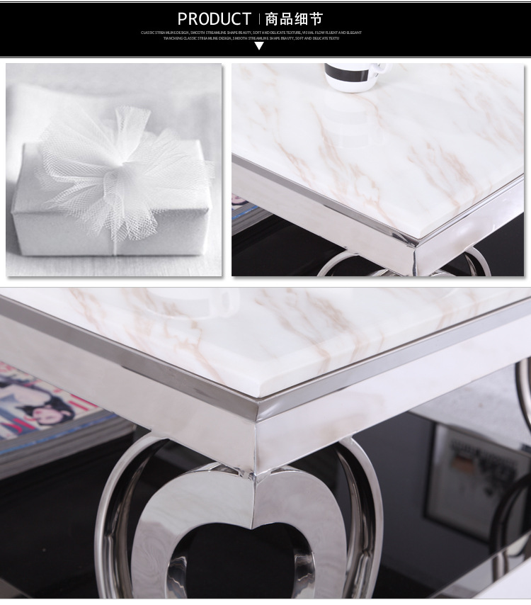 【佳优】不锈钢大理石 615高档茶几 专业生产 优质耐用 厂家直销
