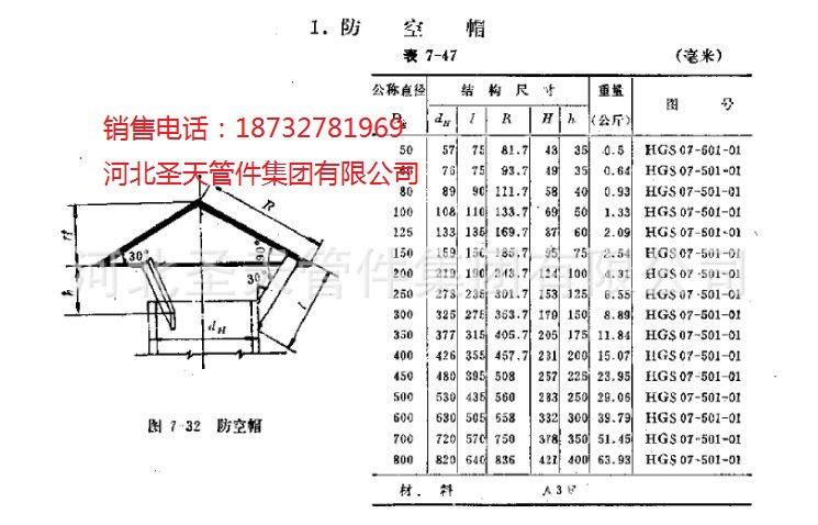其他管件-供应铸铁DN100透气帽,排气帽尺寸表