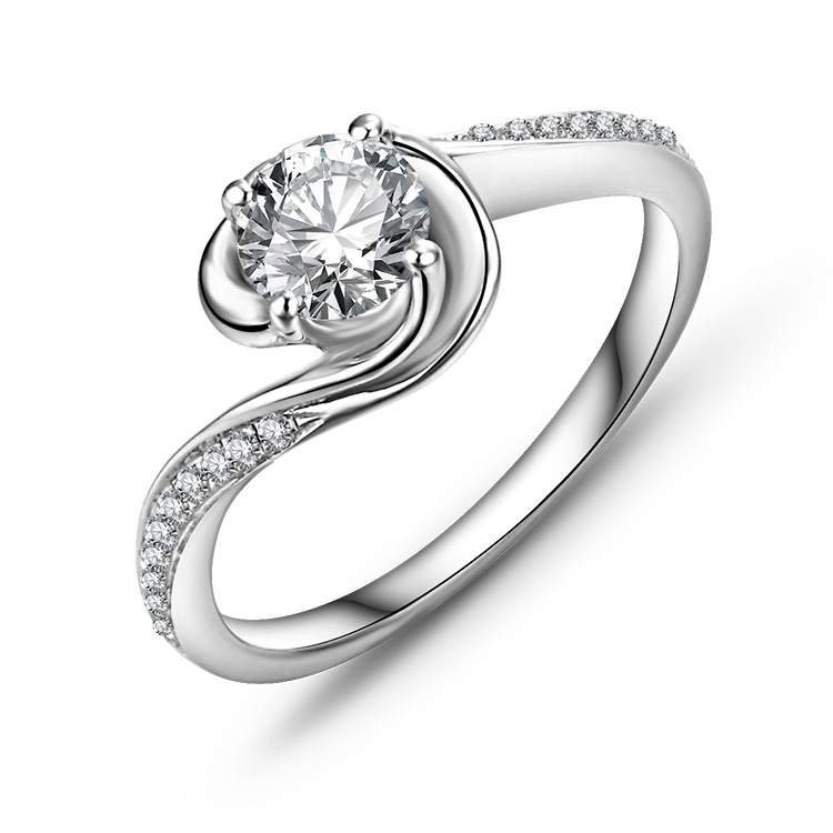 慕莎精品 s925纯银 微镶锆石 戒指指环 829104