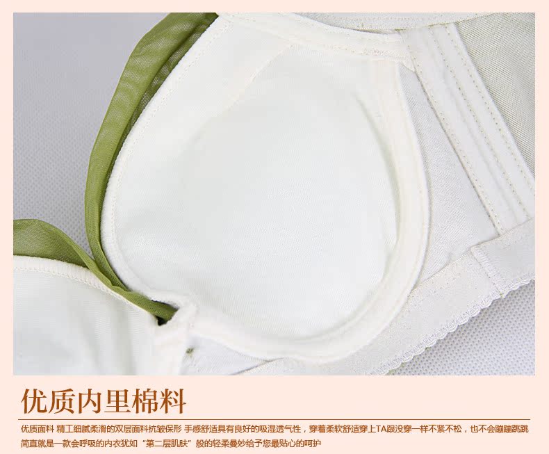 <em>文胸</em>-新款<em>小平胸加厚5CM文胸</em>聚拢调整深V文