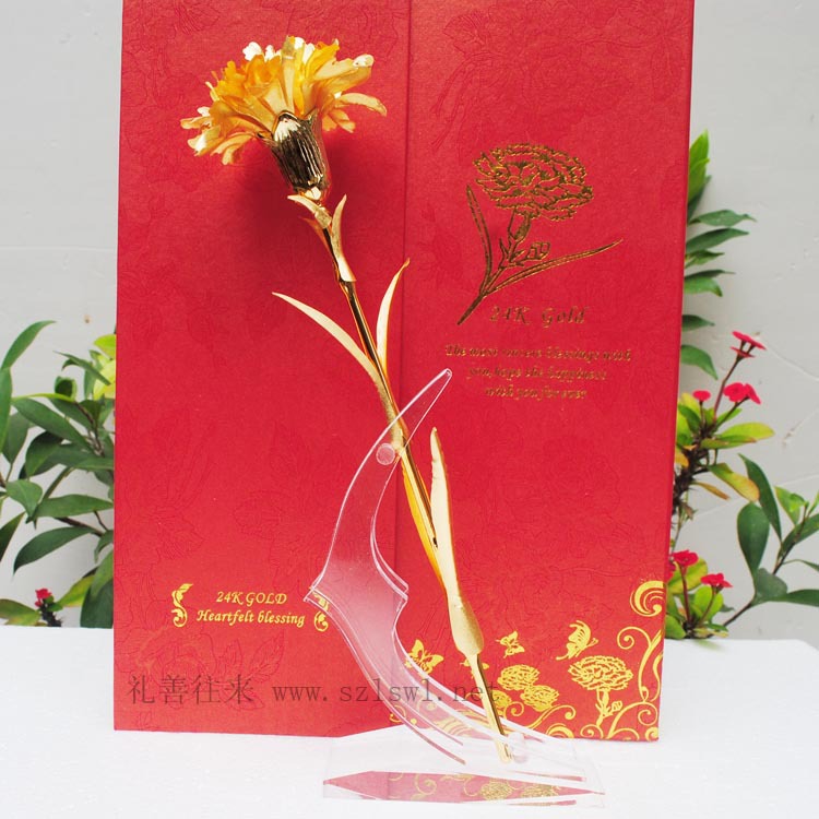 【<em>三八妇女节</em>礼品康乃馨 金玫瑰花生日礼物 送