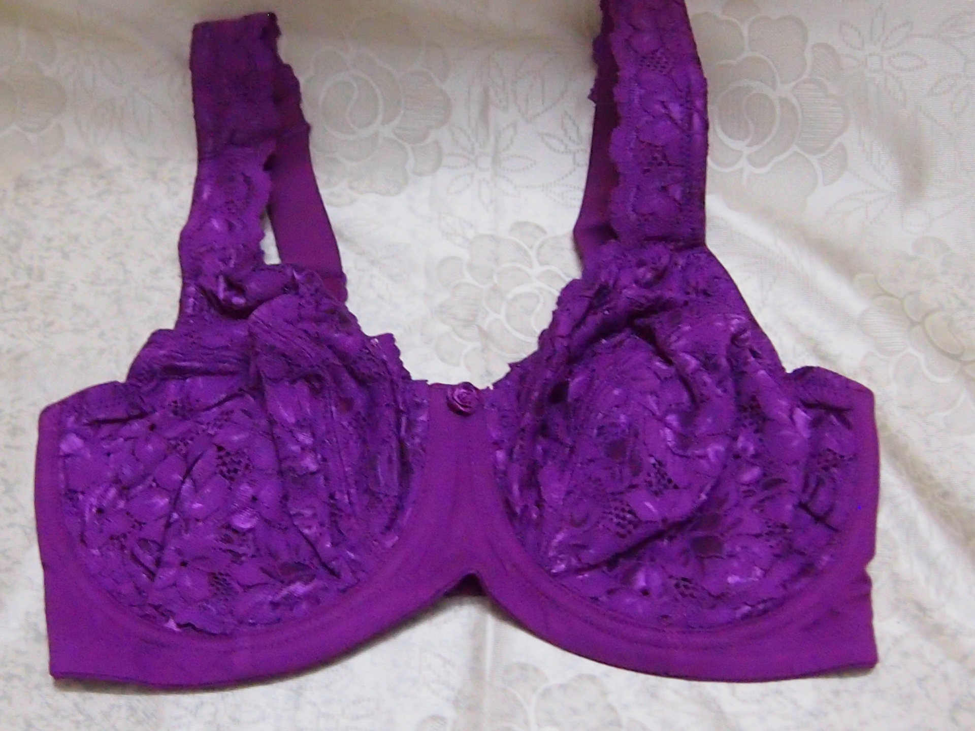 外贸<em>文胸批发</em> 纯棉配蕾丝<em>文胸</em> 超薄<em>大码</em>钢圈文