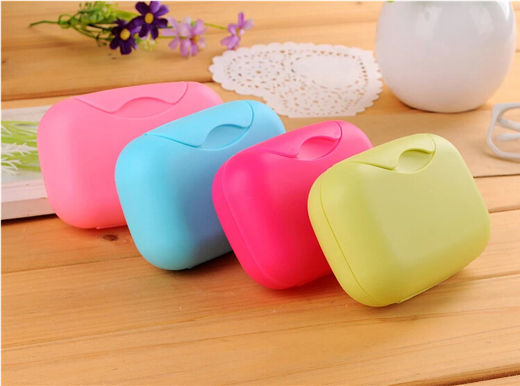 2021 Fashion Solid Color Cute Waterproof Travelling Soap Box Plastic