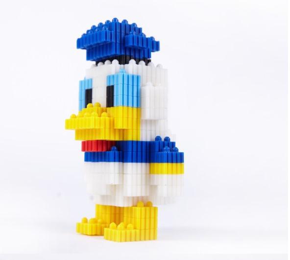 1号小黄人拼装积木迷你型小颗粒拼装积木 儿童益智拼装玩具720pcs