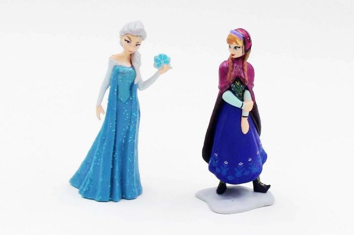 冰雪奇缘冰雪大冒险冰雪皇后6款公仔人偶摆件手办