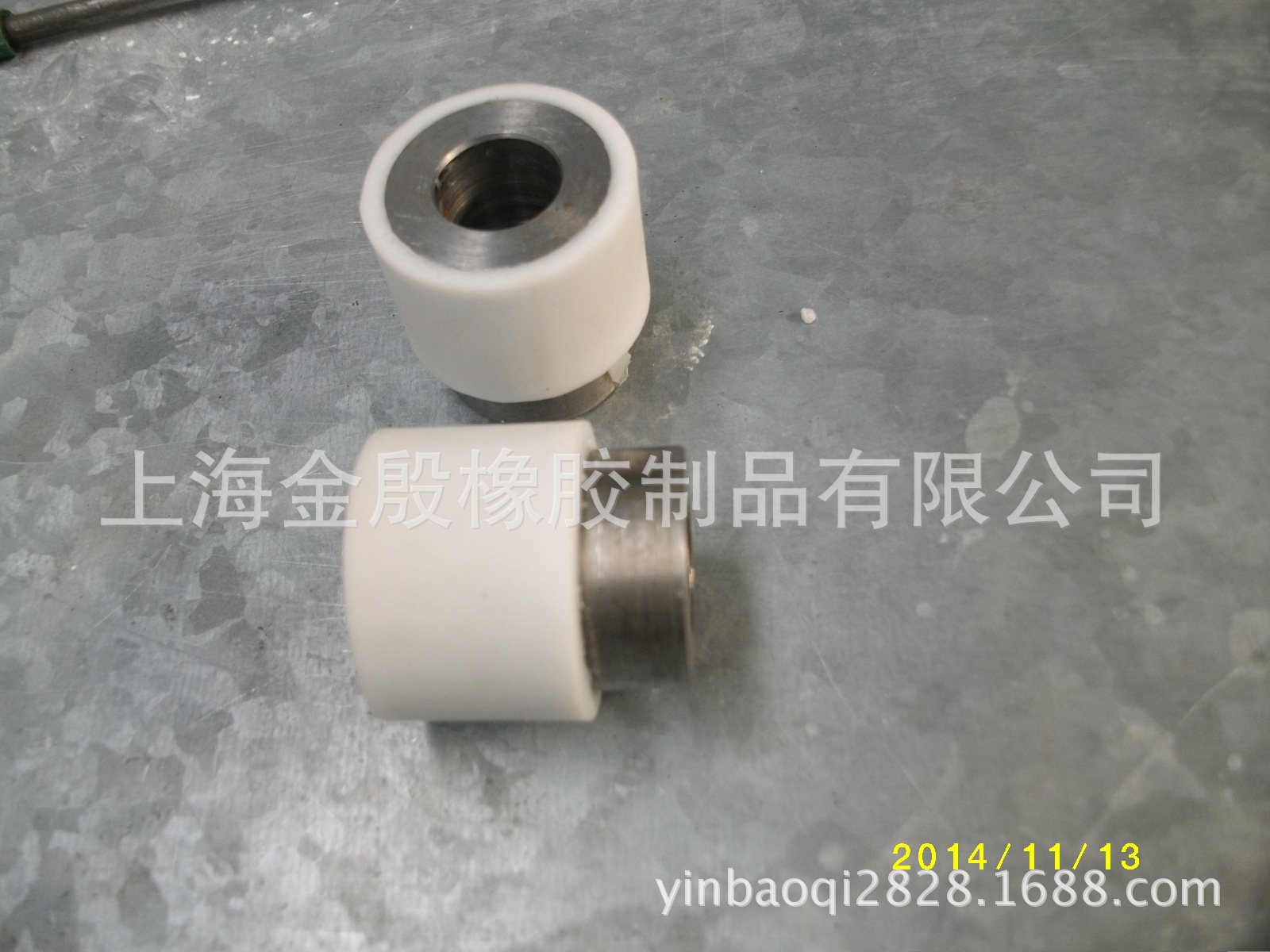 厂家直销 硅胶滚轮 轴承包胶 滚筒包胶 各种包胶 大小都有