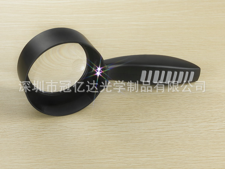 【现货销售40-G-8888-090黑色手持式放大镜 高