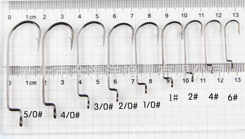 鱼钩窄腹曲柄钩 海钓虫钩worm83209 耐腐蚀 超强韧性