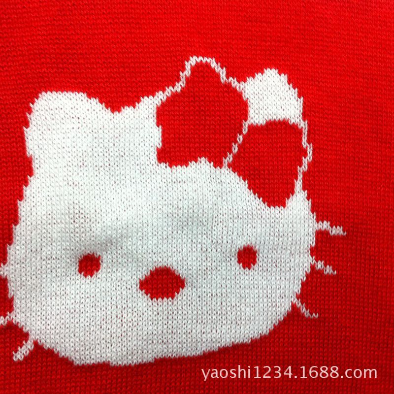 童<em>毛衣</em>-欧美原单hello kitt<em>猫毛衣</em> 中小儿童毛衣
