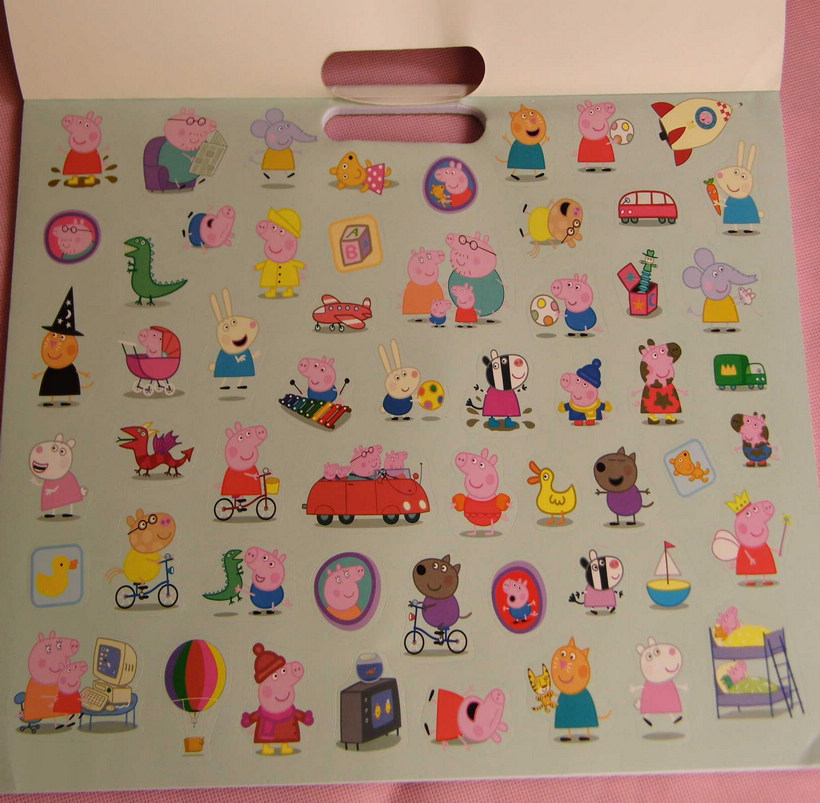 【peppa pig <em>粉红猪小妹 贴纸</em>书 填色书 彩绘画