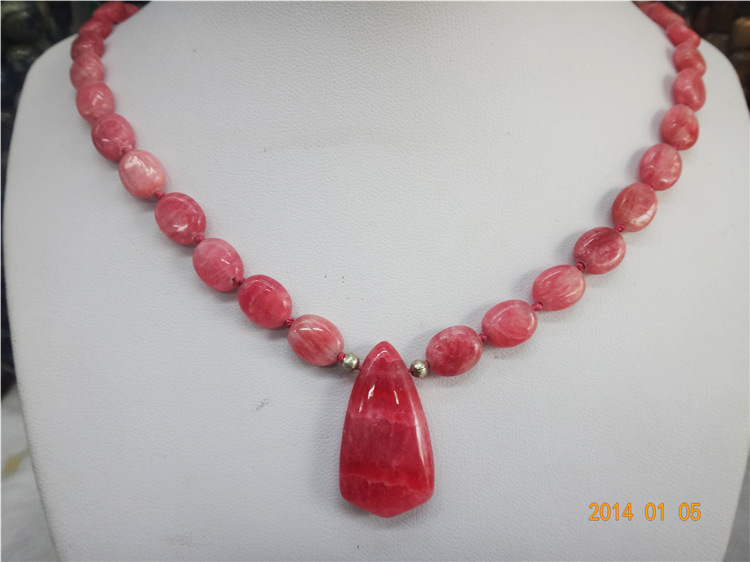 天然水晶饰品<em>批发</em> 巴西红纹石项链 <em>欧美风格</em>饰